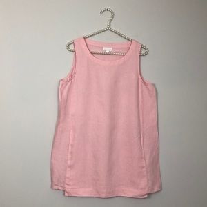 J. JILL Pink Tunic SIZE S 100% Linen